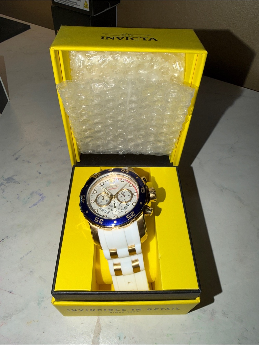 Invicta Men’s Watch Pro Diver Scuba Chrono Two Tone Steel